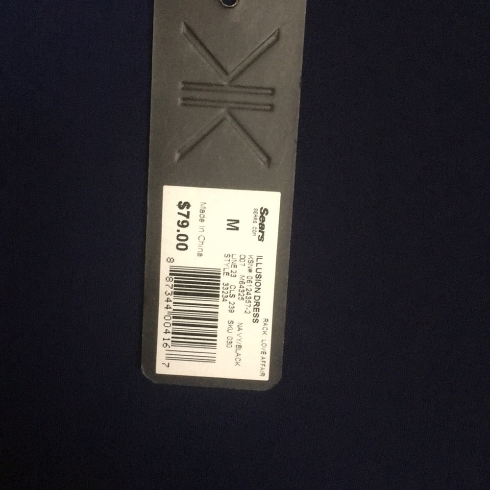 Kardashian Kollection Medium Size Black & Blue Nwt View 5